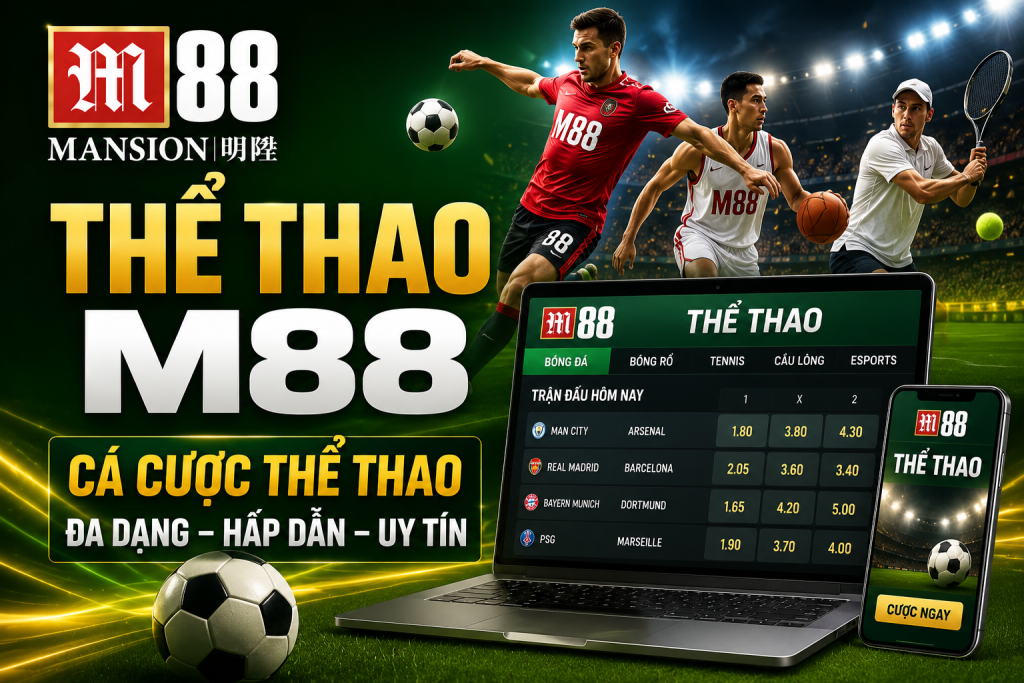 Cá cược thể thao m88 hấp dẫn