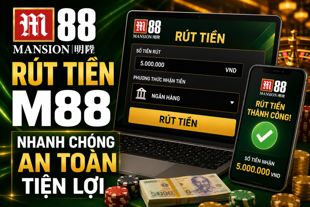 Hướng dẫn rút tiền M88 về ví nhanh và an toàn
